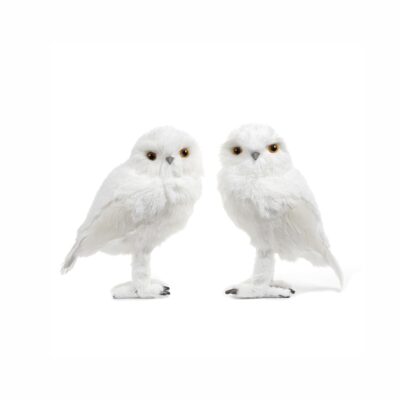 FURRY SNOWLY OWL TT ASS/2 WH