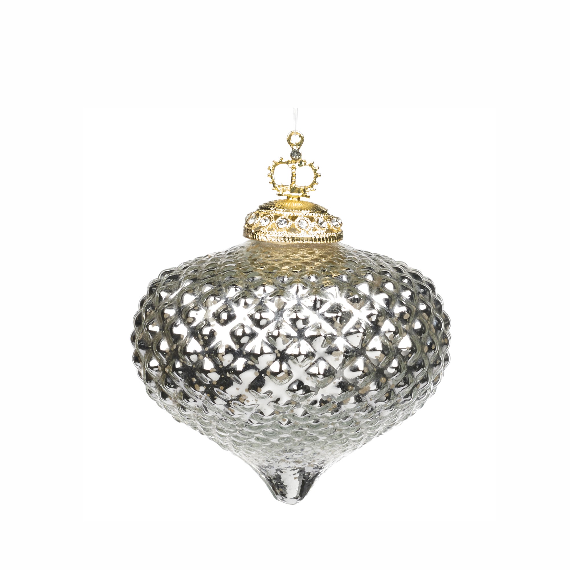 GLSS 3D NET JEWEL CAP ONION ORN SLV