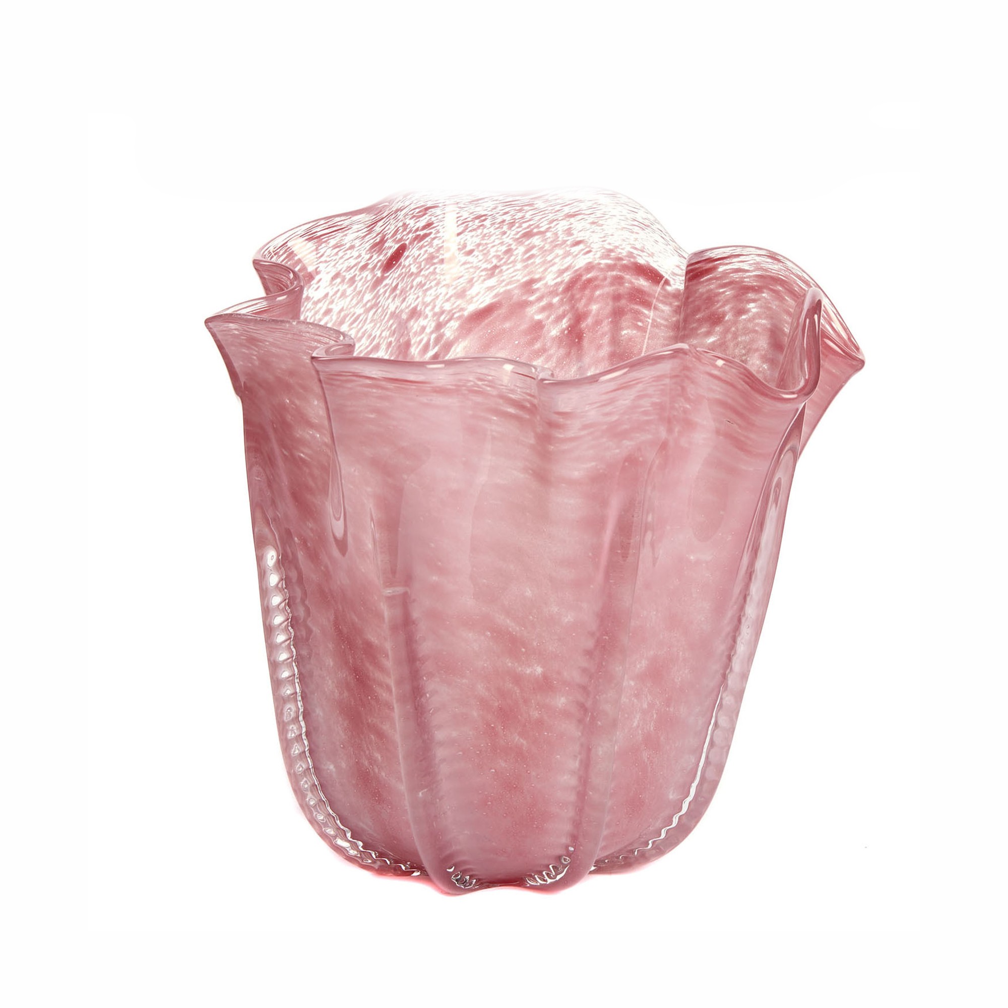 GLSS CURVY JELLYFISH VASE TT PNK