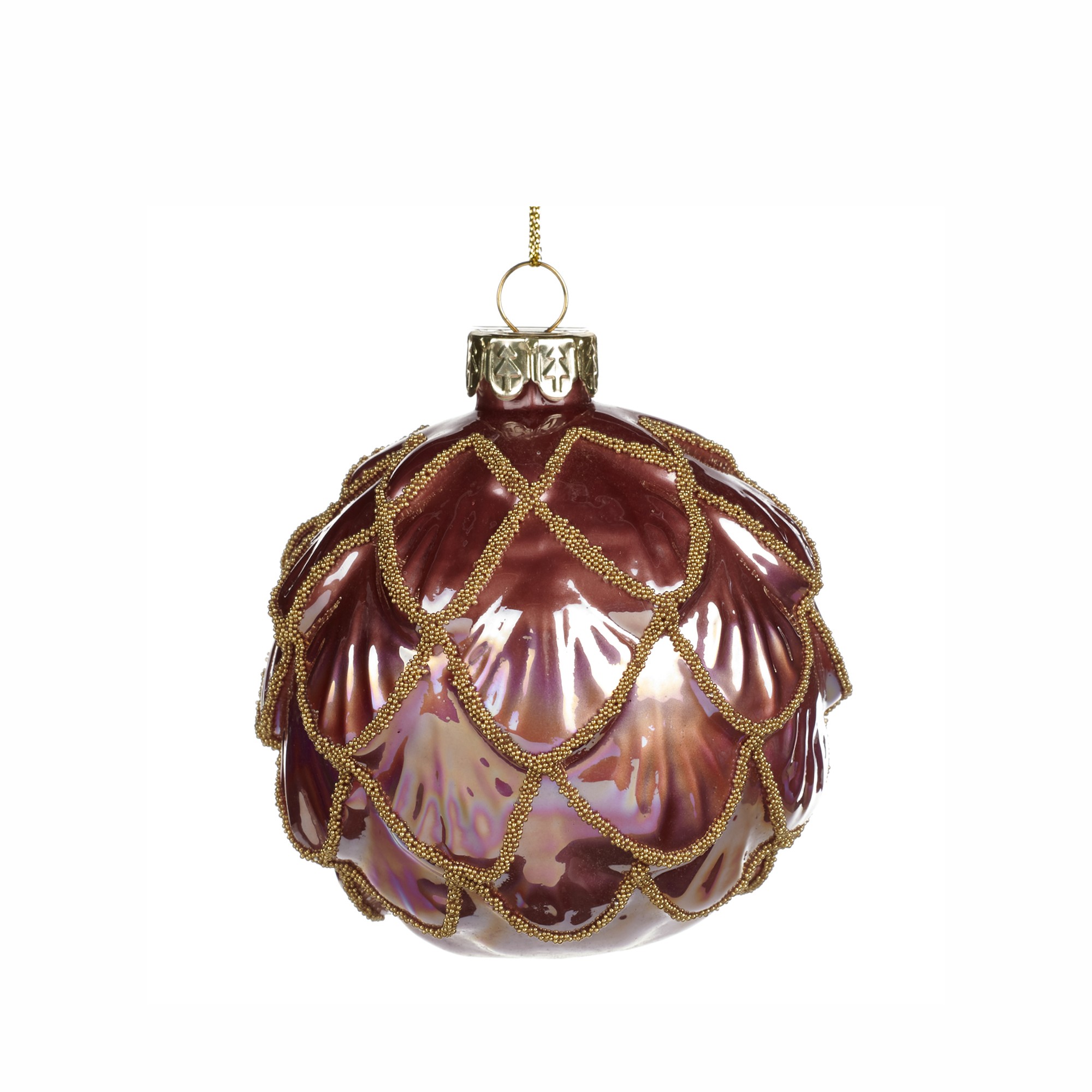 GLSS IR.3D BEAD.PETAL BALL PNK