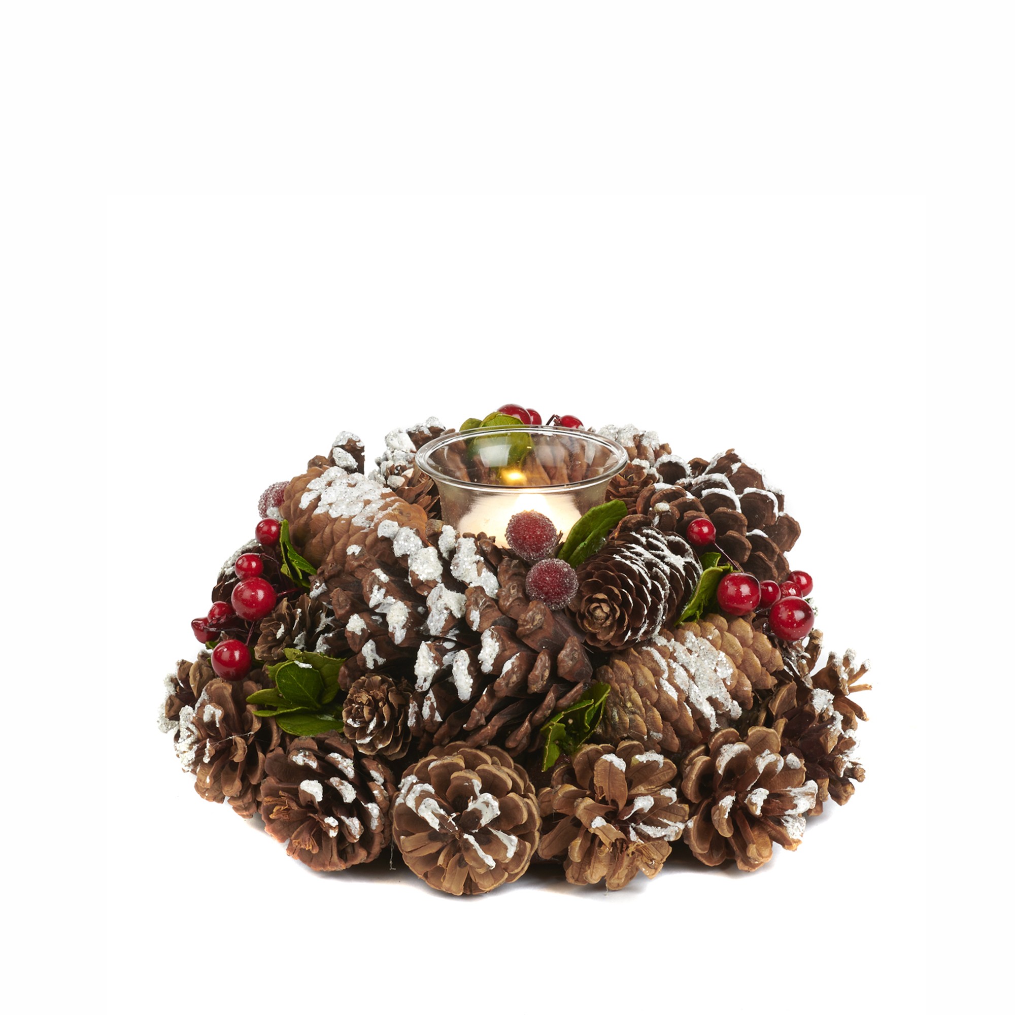 GLSS SNOW BERRY/PINEC.VOT.HOLDER BRWN