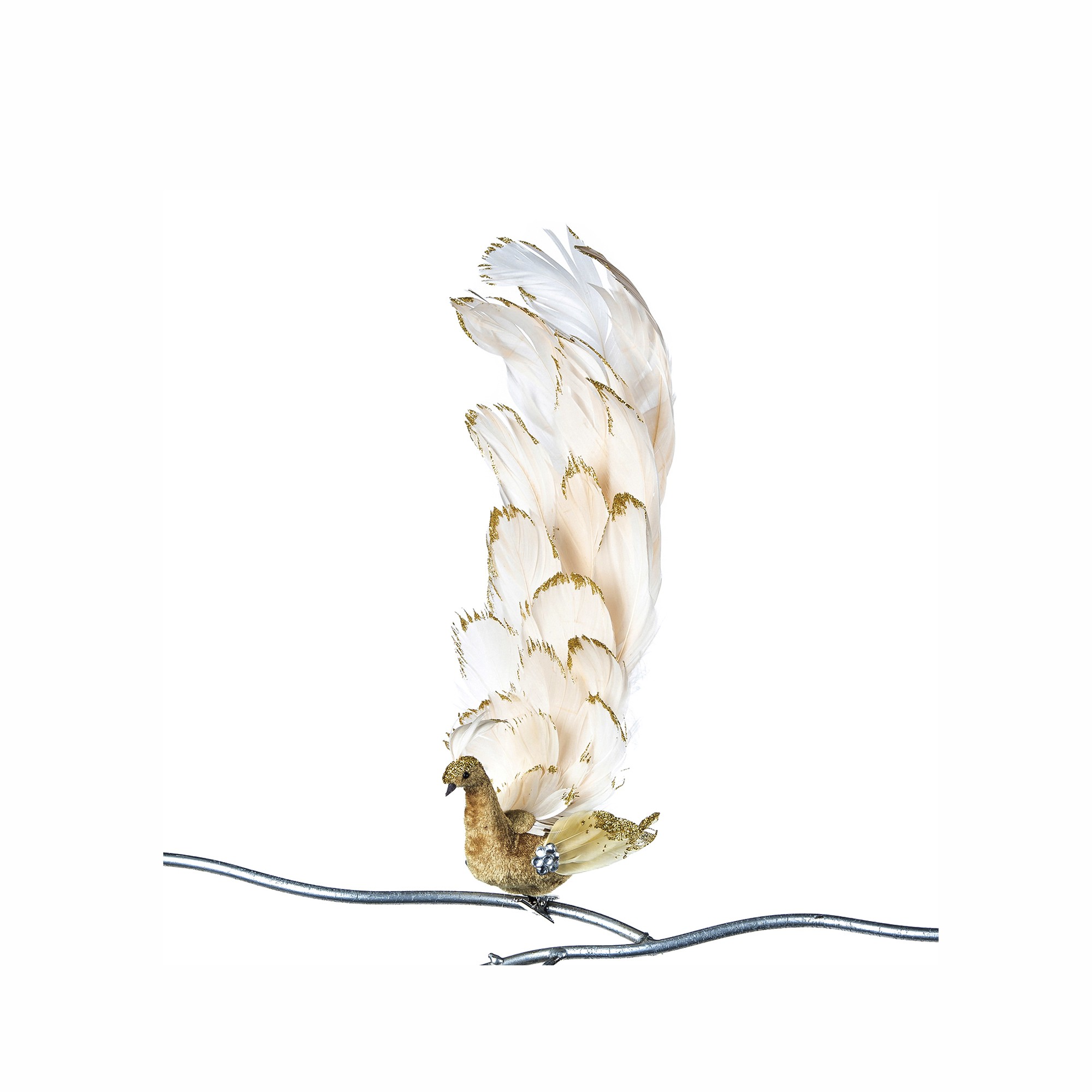 GLT JEWEL PEACOCK ON CLIP GLD