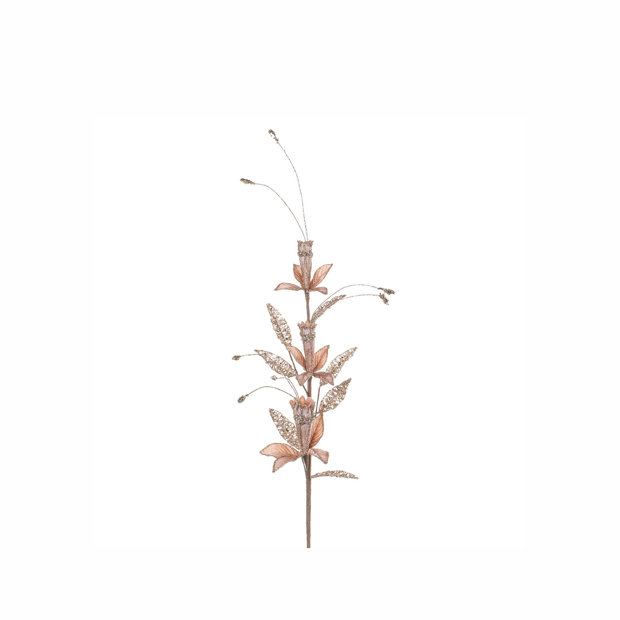 GLT TRUMPET FLOWER/BURST STEM PNK/CHAMP