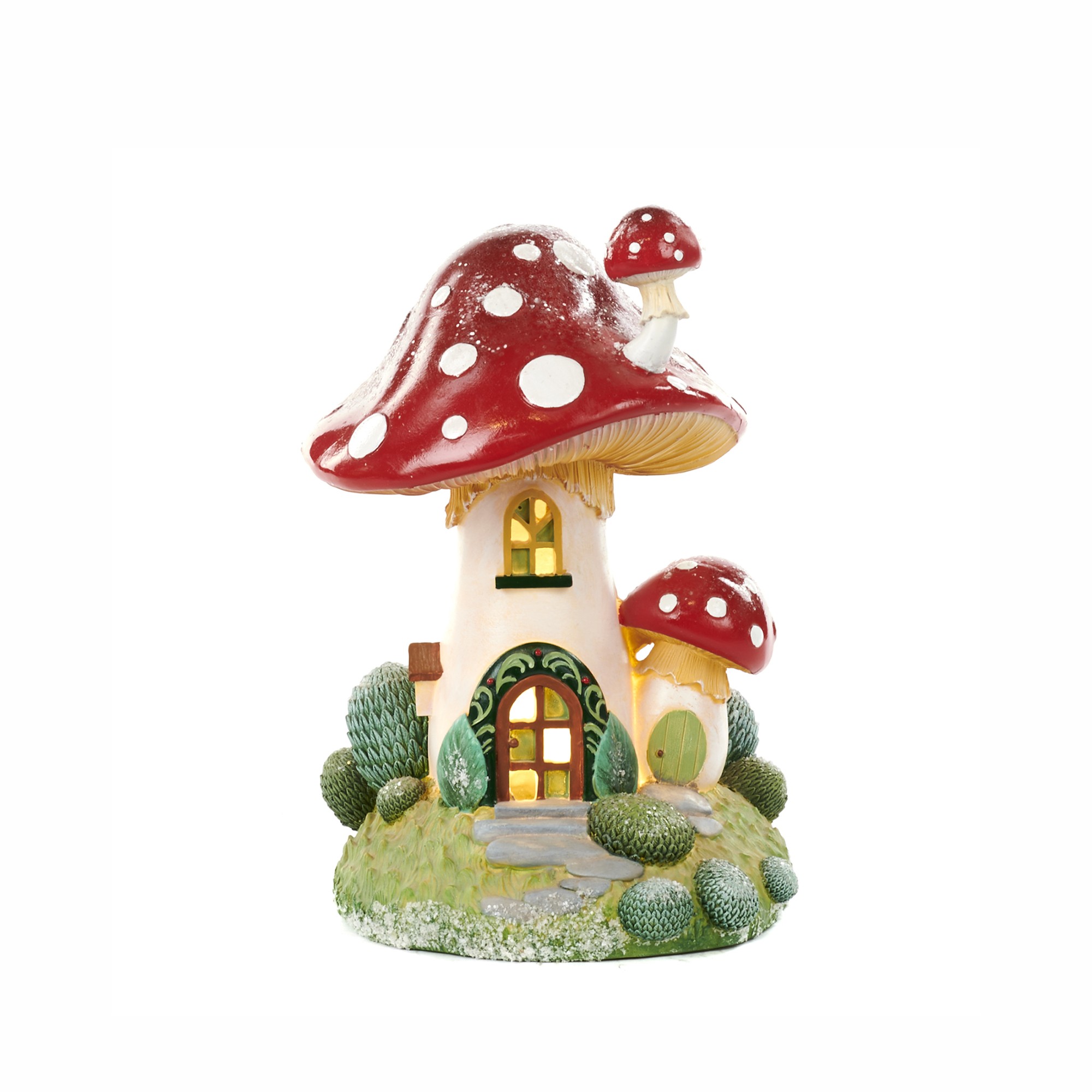 LED L.MUSHROOM HOUSE TT RD/WH