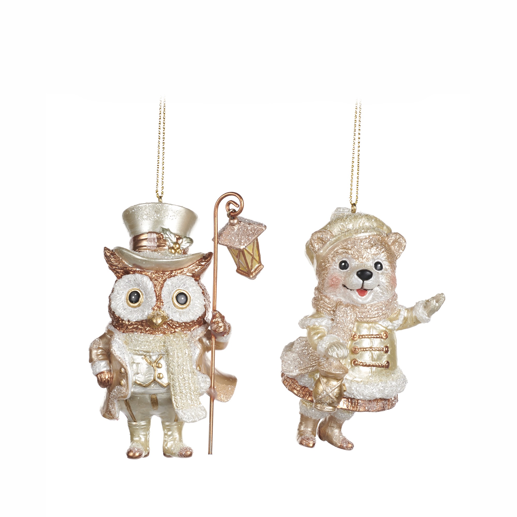 MRS BEAR/MR OWL ORN ASS/2 CHAMP/CRM