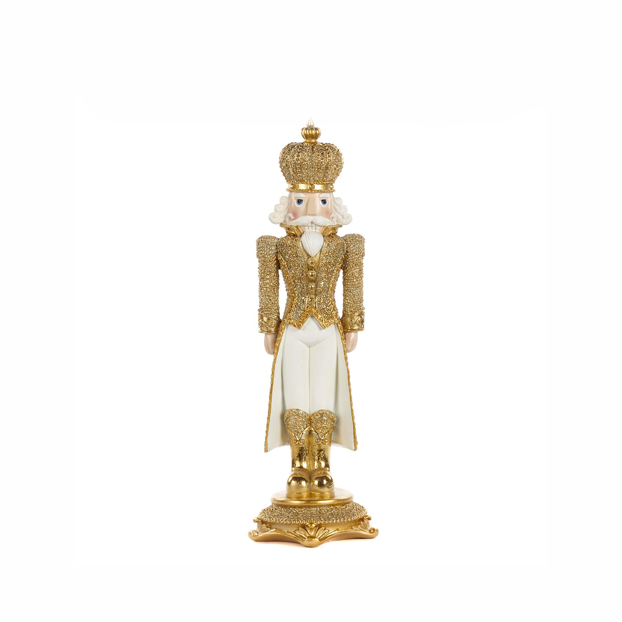 NUTCRACKER ON BASE TT GLD/CRM