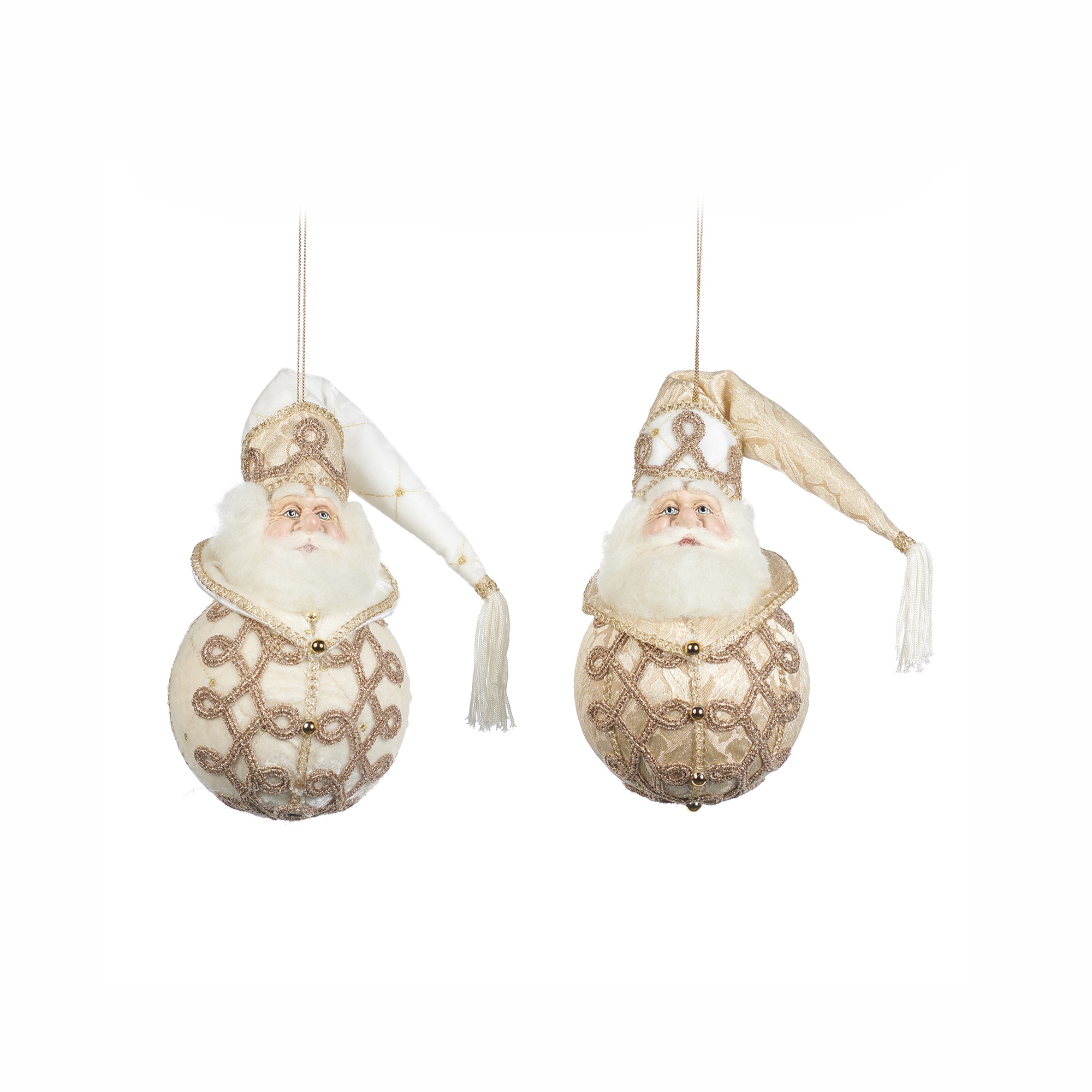 ONCE UPON SANTA BALL ASS/2 CRM/WH