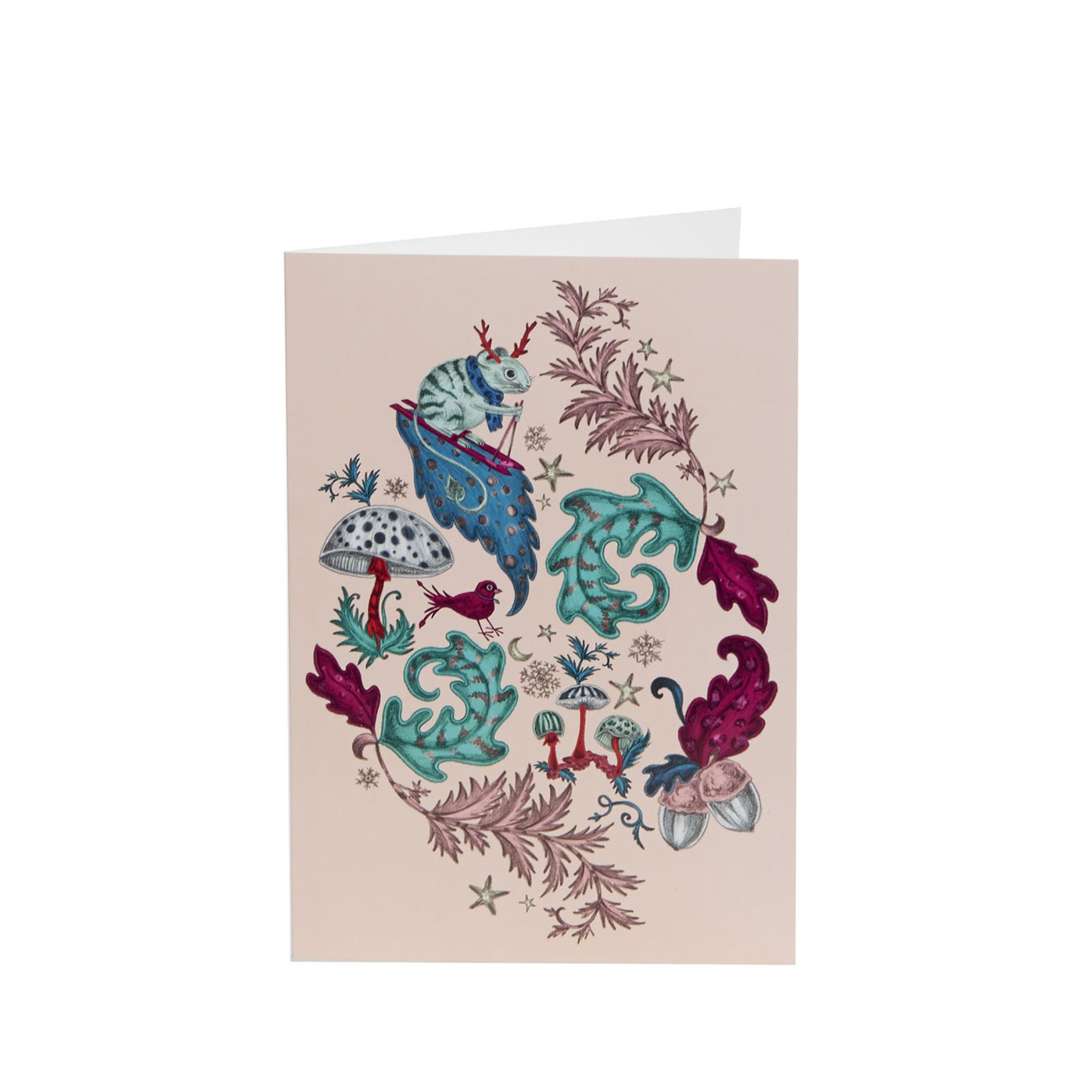 SILV.MITW WILDW.MOUSE CARD PNK