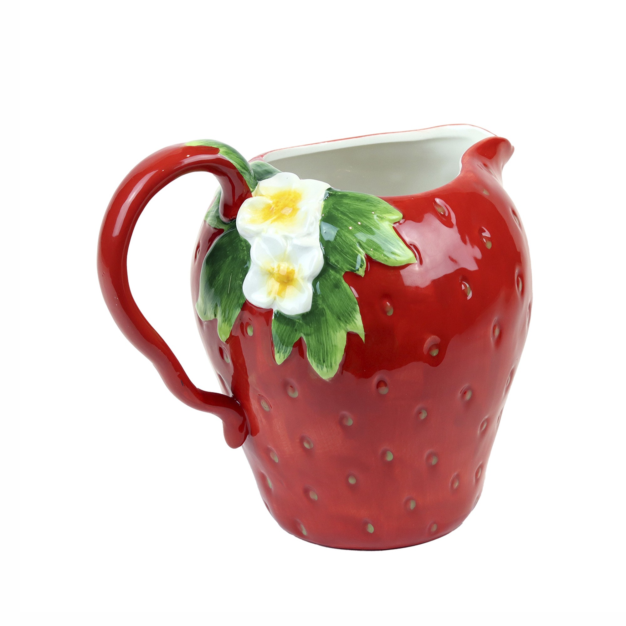 STRAWBERRY PITCHER TT RD/GRN  dishw.safe