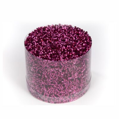 TUBE CONFETTI IN PVC BOX HOT PNK