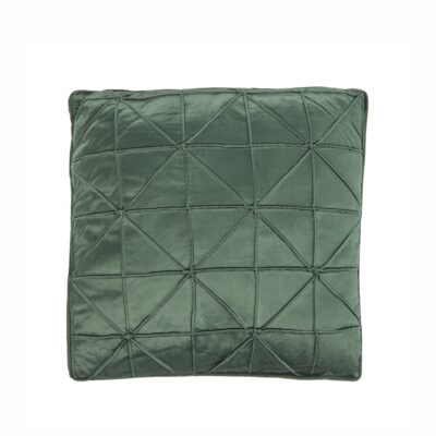 VELVET SQ.NET CUSHION GRN