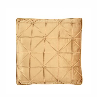 VELVET SQ.NET CUSHION YEL