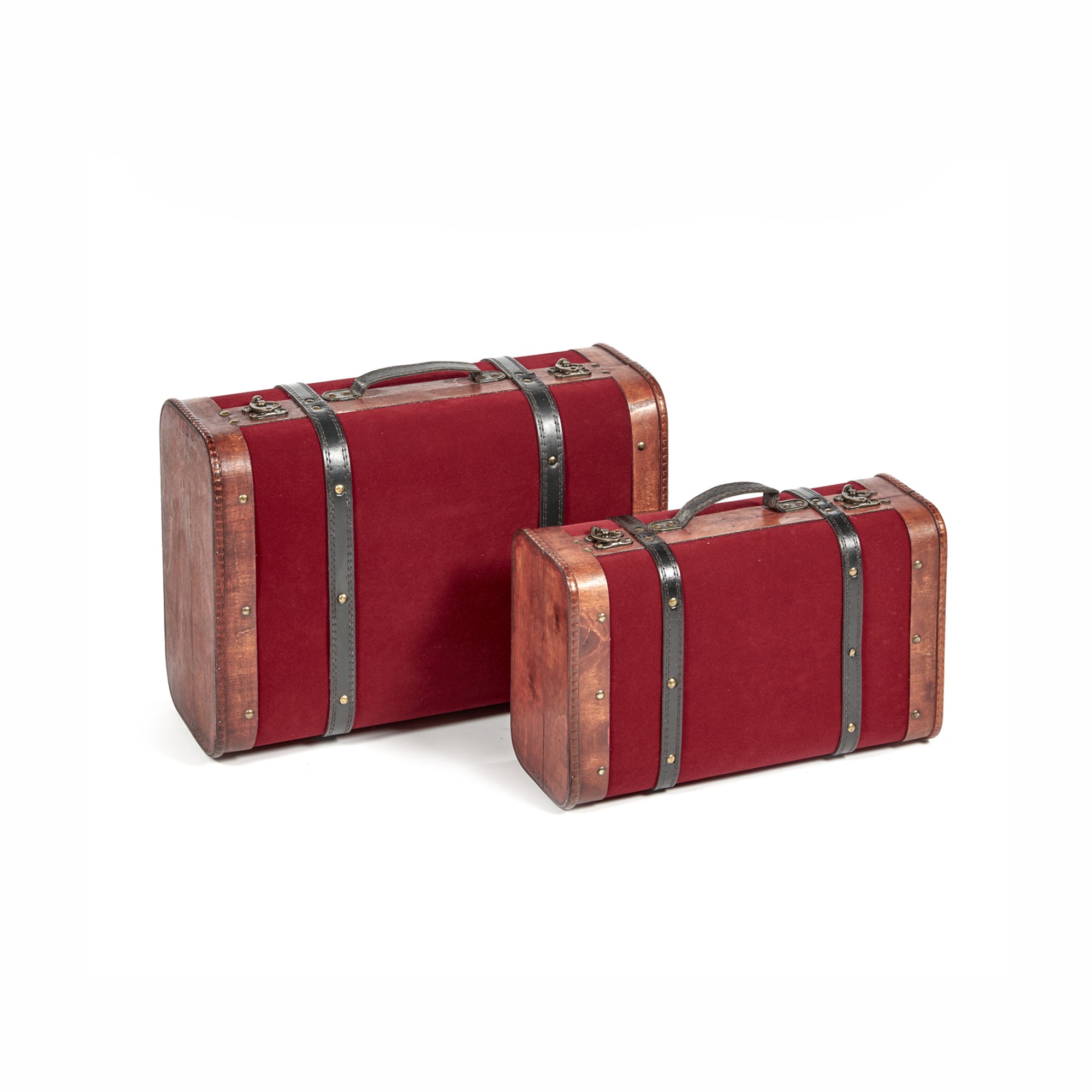 WD/VELV.SUITCASE BOX SET/2 BURG