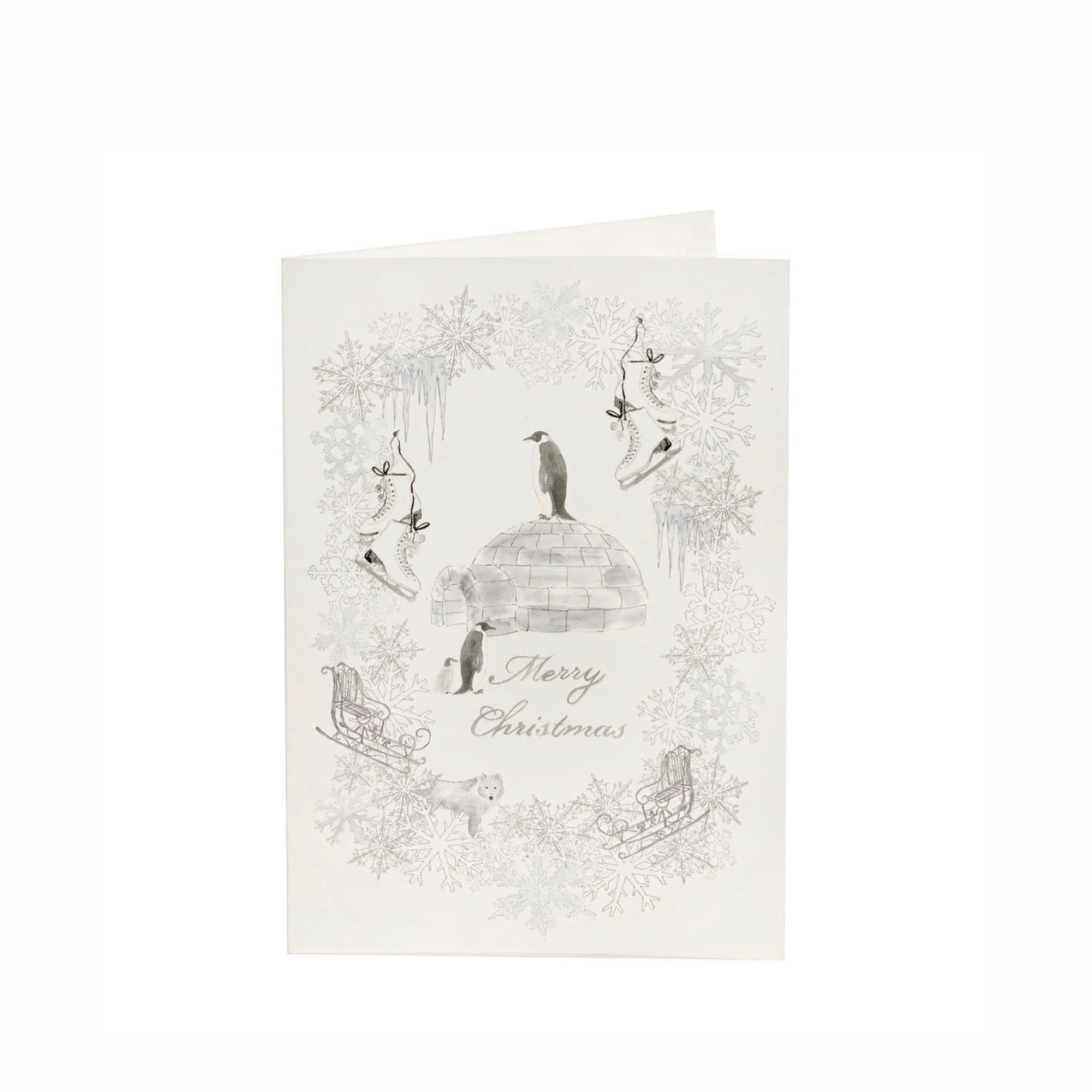 WINT.FROST PENGUIN CARD WH
