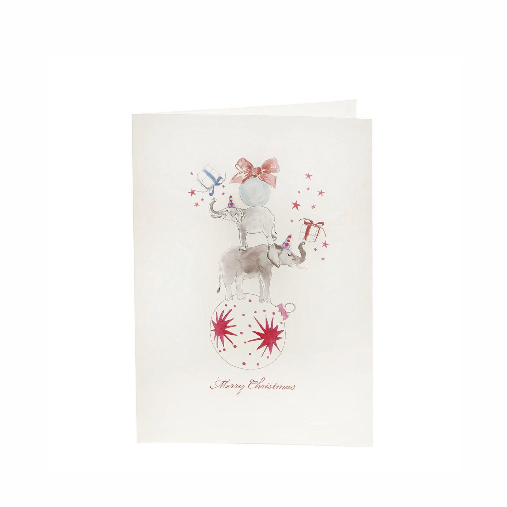 XMAS ELEPHANTS 0210 CARD RD