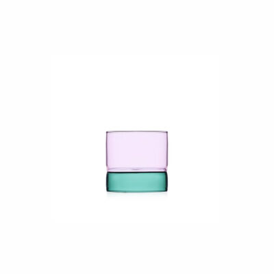 BAMBOO Small tumbler teal - pink