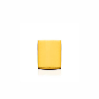CILINDRO EXTRA LIGHT water glass yellow