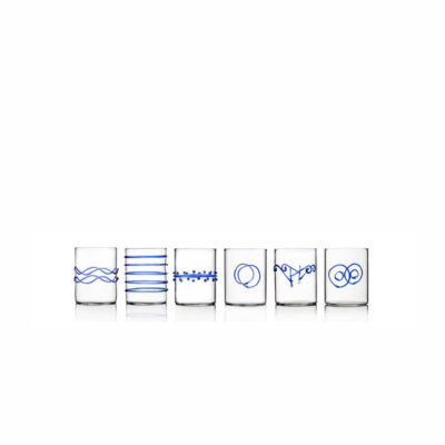 DECO BLUE 6pcs water assorted