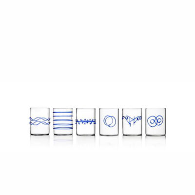 DECO BLUE 6 pcs shot assorted