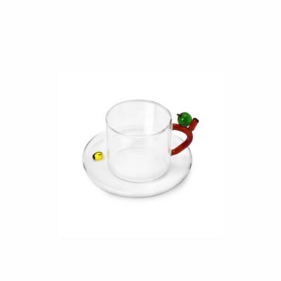 FRUIT & FLOWERS tea cup apple w/s ladybu