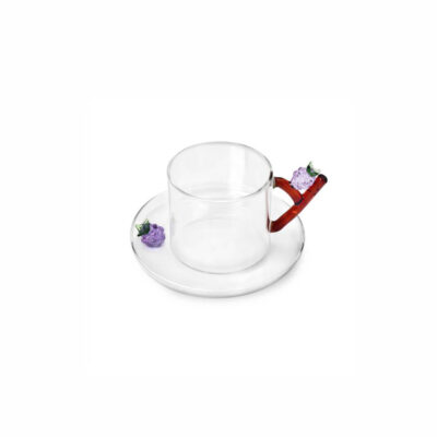 FRUIT AND FLOWERS tea cup blackberry w/s