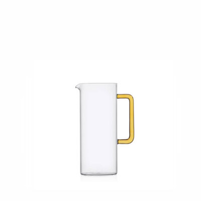 TUBE jug with yellow handle