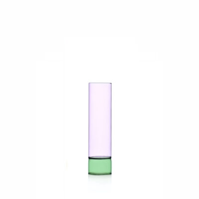 BAMBOO vase cm 27 pink/green