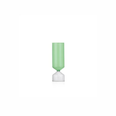 BOUQUET COLORE vase clear/green cm 28
