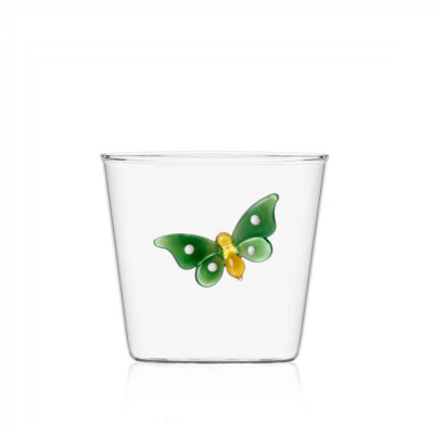 tumbler green butterfly