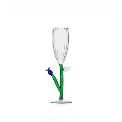 BOTANICA optical flute blue flower