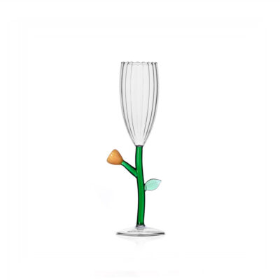 BOTANICA optical flute amber flower