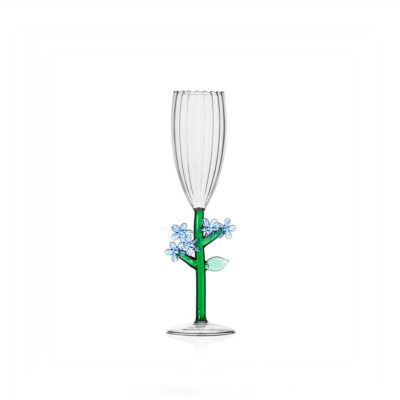 BOTANICA optical flute blue flower