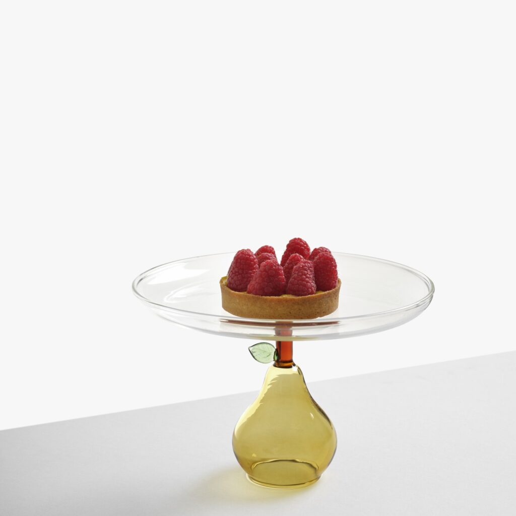 Ichendorf Milano підставка для десертів з жовтою грушею FRUITS AND FLOWERS