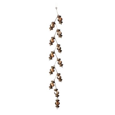 JEWEL BEAD.HANGING ORN GLD/CLR 17CM (AL-71140)