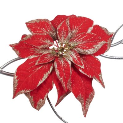 JEWEL 3 FERN LEAF STEM RD/GLD 87.5CM (SP-20622)