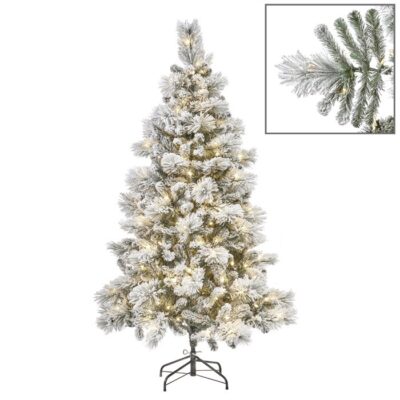 300 LED L.FLOCK PINE TREE WH 180CM 598tps (HE-93309)