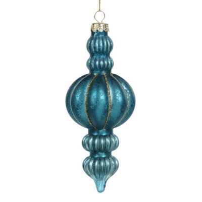 GLSS ANT.RIBB.FIN.ORN BLU 14CM (P-31666)