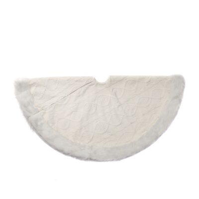 FABR.KNITT.TREE SKIRT WH/CRM 122CM (TR-22456)