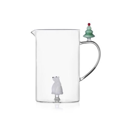 jug w/handle white bear&wish tree