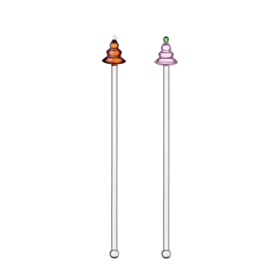 set 2 mixer amber and pink wish tree