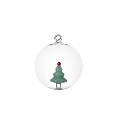 Christmas ball matt green wish tree