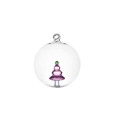 Christmas ball pink wish tree
