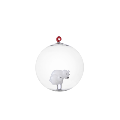 Christmas ball white bears