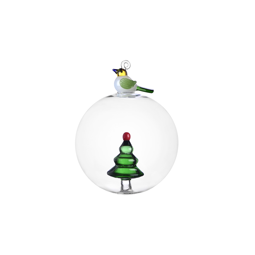 Christmas ball wish tree&Joyful Robin