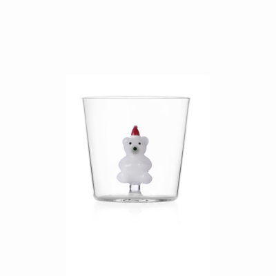 tumbler white bear w/hat