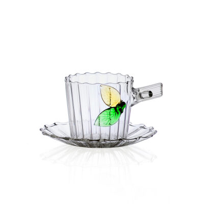 GREENWOOD coffee cup w/s leaves
