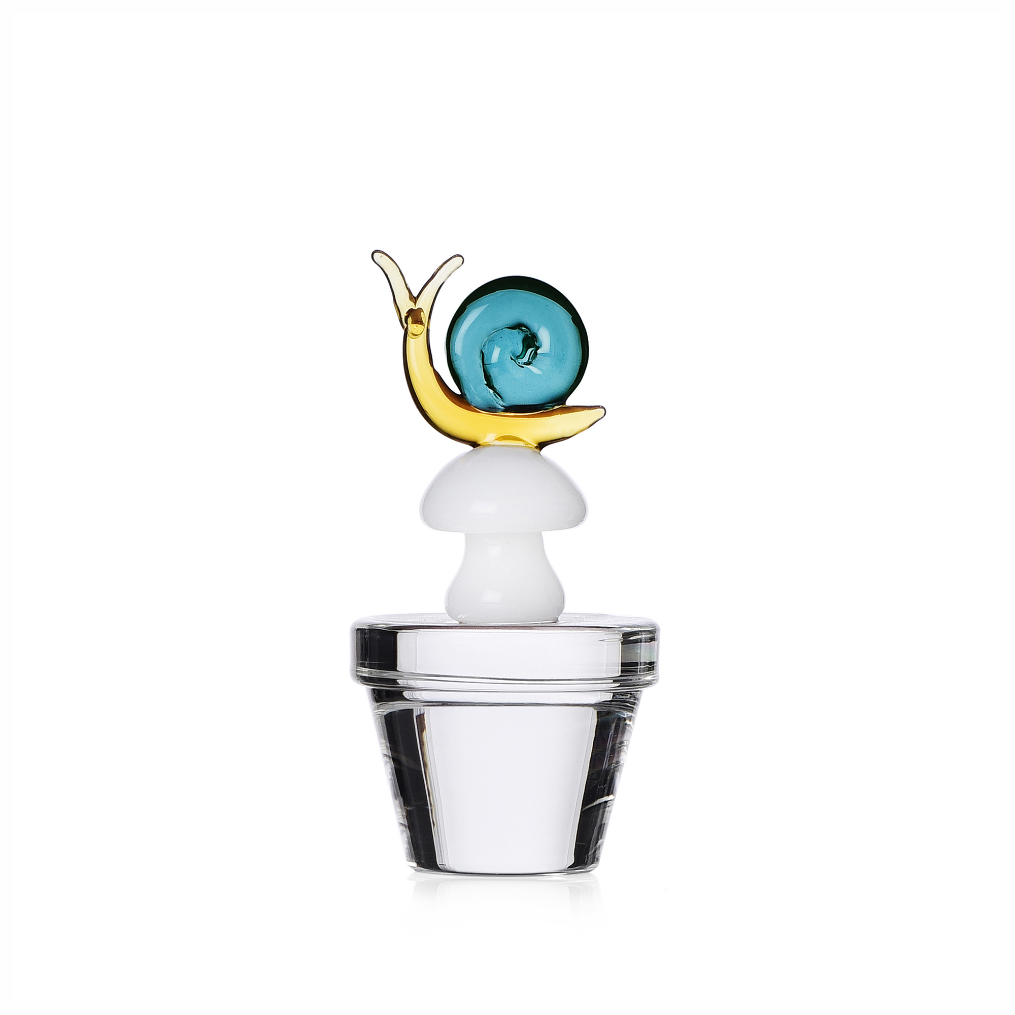 ALICE paperweight snail-mushroom