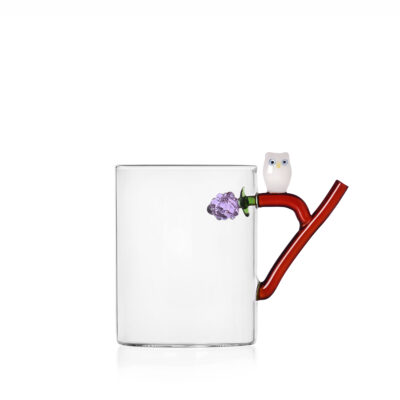 FRUIT & FLOWERS mug w/ owl