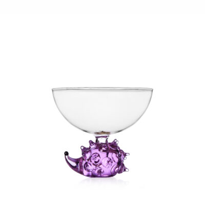 ANIMAL FARM bowl purple hedgehog