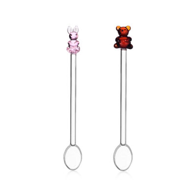 ANIMAL FARM set 2 spoons bunny&bear